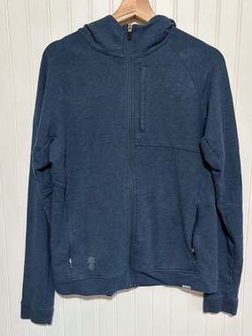 Cariloha Bamboo Shoreline Full-Zip Hoodie Heather Navy